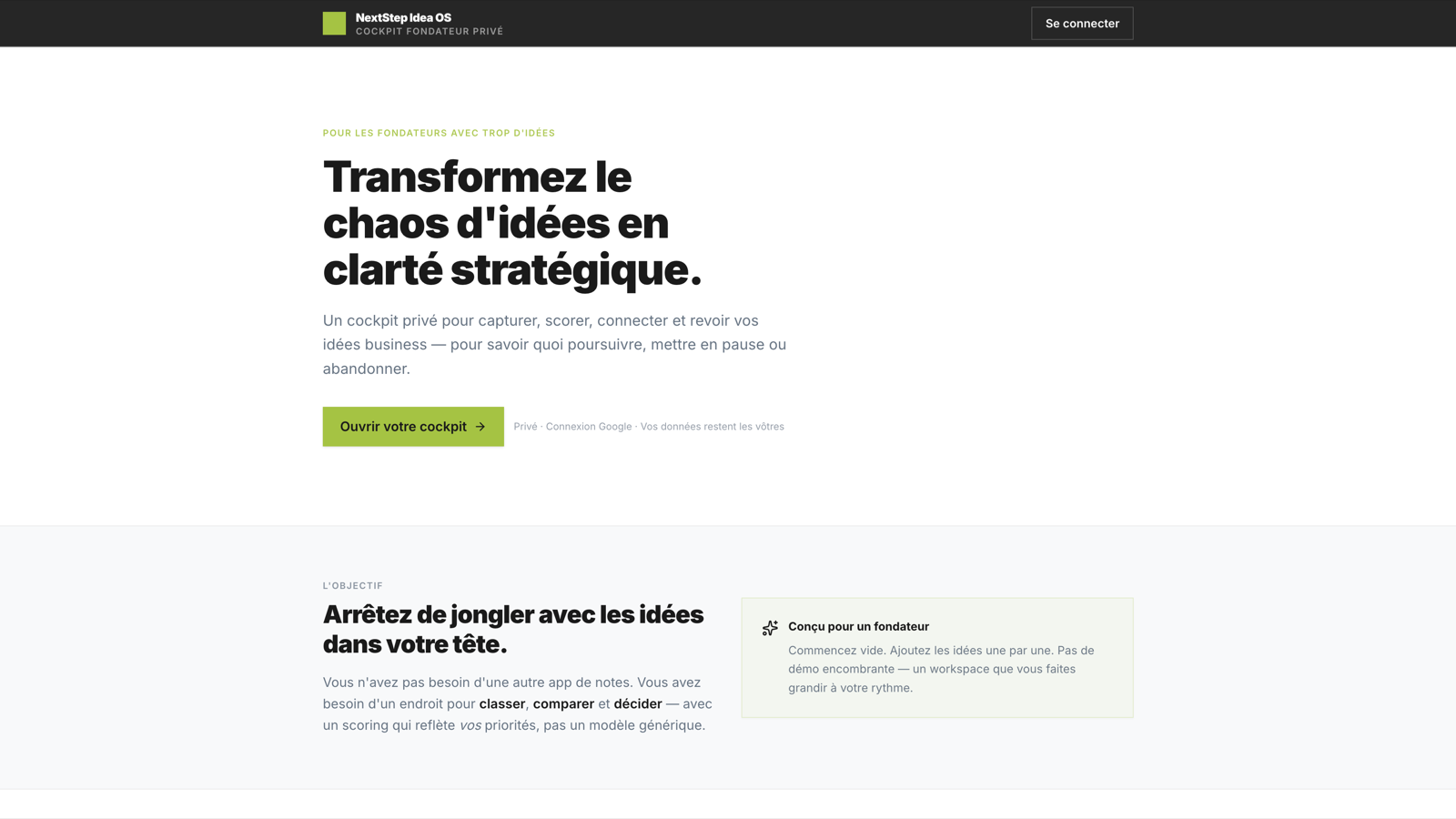 Capture d'écran — NEXTSTEP IDEA OS